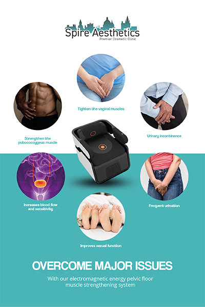 Image of EMS chair to treat Urine leakage Orrell from Spire Aesthetics