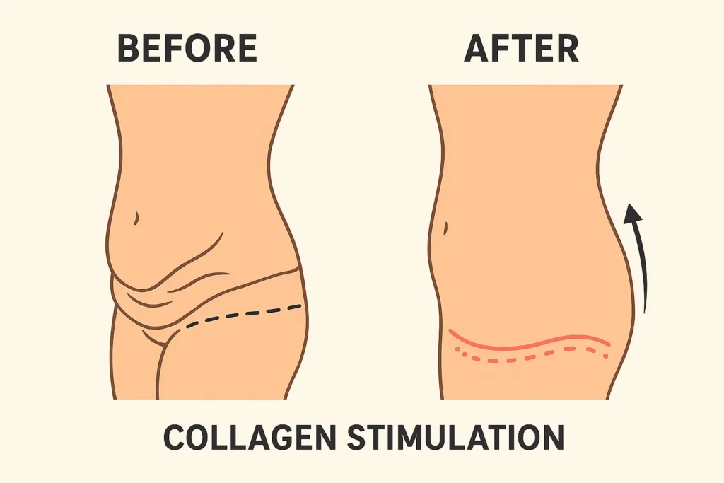Before and after results for sagging skin after weight loss injections Orrell
